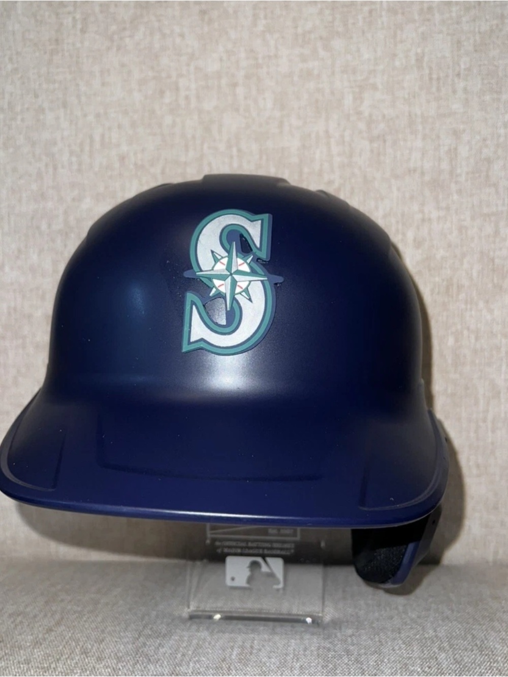 Seattle Mariners Batting Helmet Rawlings Mach Pro Single Flap 3D Logo